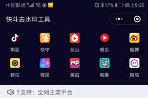 增强版短视频去水印系统微信小程序软件源码
