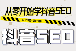 从零开始学抖音SEO