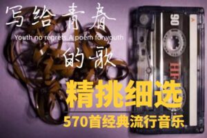 《精挑细选90后经典流行音乐570首》怀旧歌曲合集打包[高品质MP3-320K/5.44GB]百度网盘下载