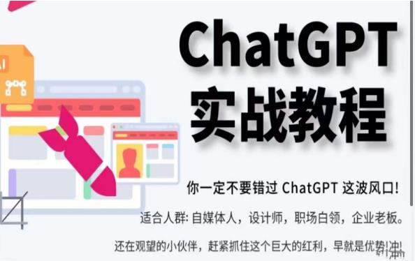 ChatGPT实战教程，带你从小白成为ChatGPT专家，未来淘汰你的不一定是GPT，但一定是会使用GPT的人 专业技能 第1张